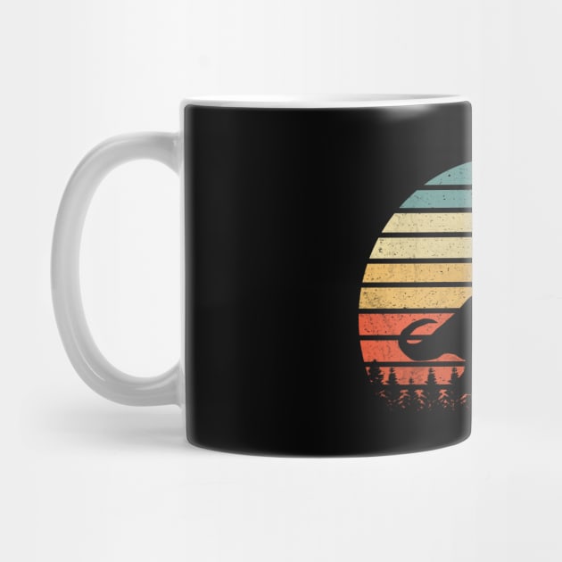 Vintage Brachiosaurus Dinosaurus Sunset Retro by StudioGJ